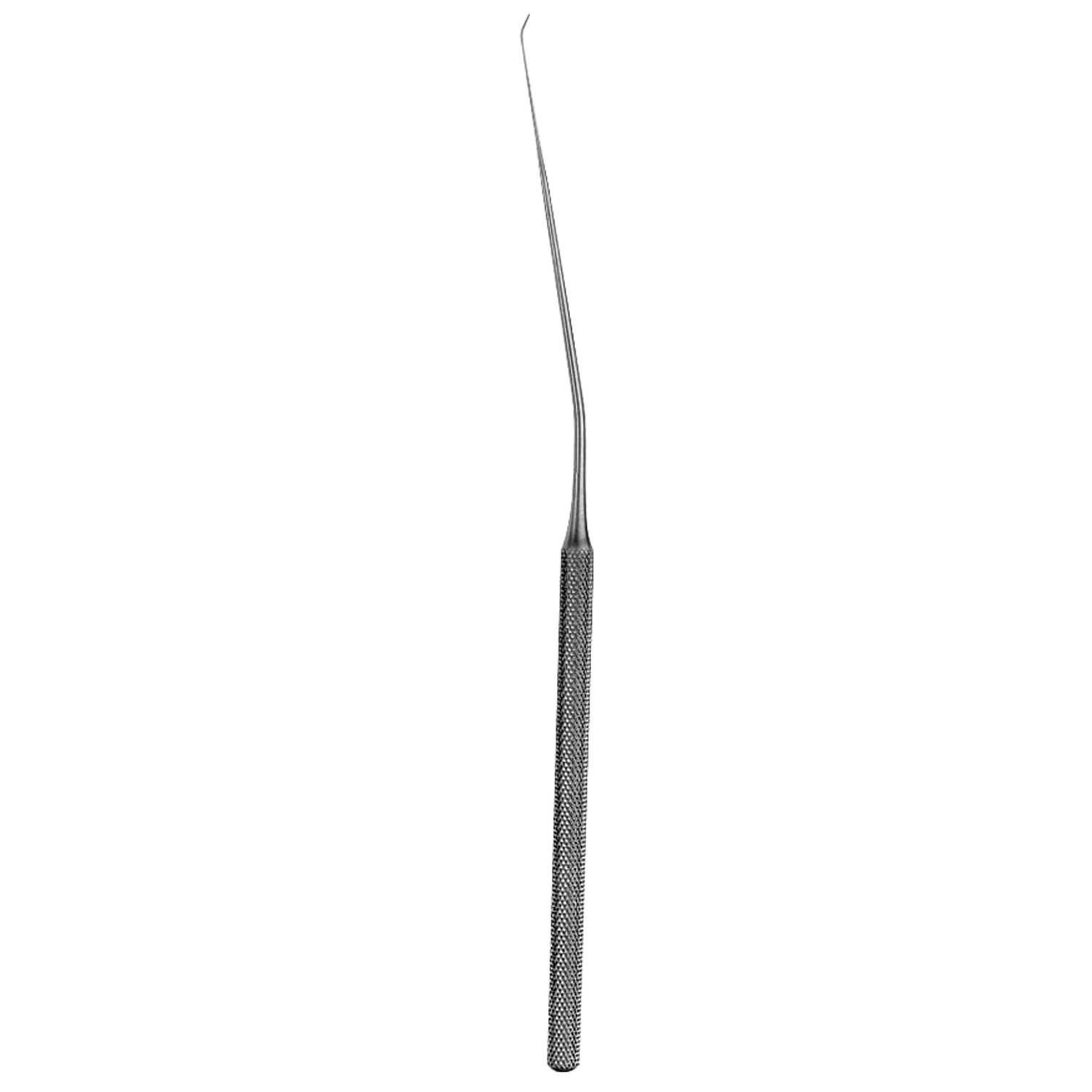Hardy Transphenoid Bayonet Curettes, Working Length 4 3/4" (12.0 Cm), Overall Length 9 1/2" (24.0 Cm), 5.0 Mm, Curved Left